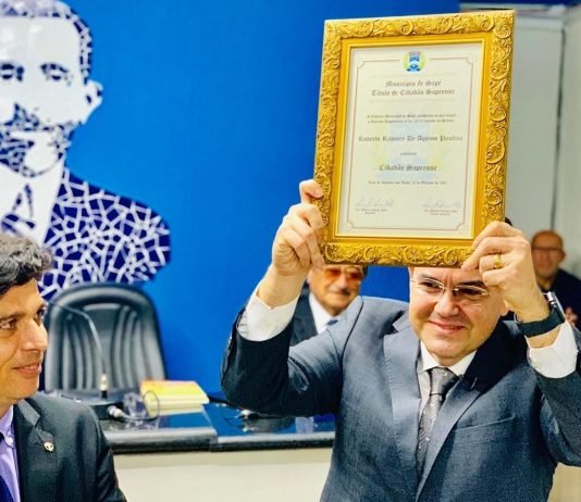 Raniery Paulino recebe Título de Cidadão Sapeense ” Gratidão é a minha palavra”