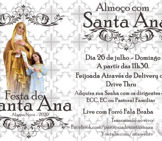 Festa de Santa Ana, em Alagoa Nova , têm a sua programação adaptada ao atual momento