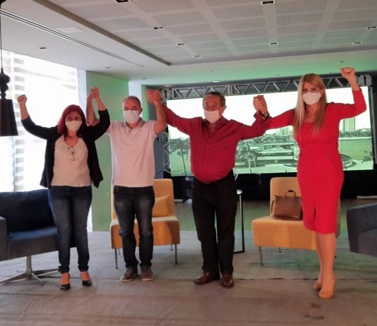 Inácio Falcão anuncia Tatiana Medeiros, do MDB, para a vice, e diz que mais dois partidos vão apoiá-lo