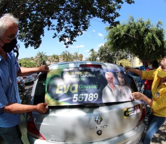 João Dantas e Eva Gouveia reuniram amigos e correligionários em grande adesivaço