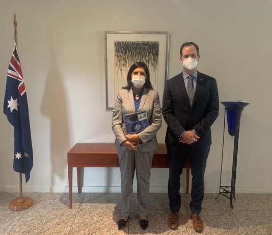 Lígia discute na Embaixada da Austrália parceria para instalação de usina de hidrogênio verde na Paraíba