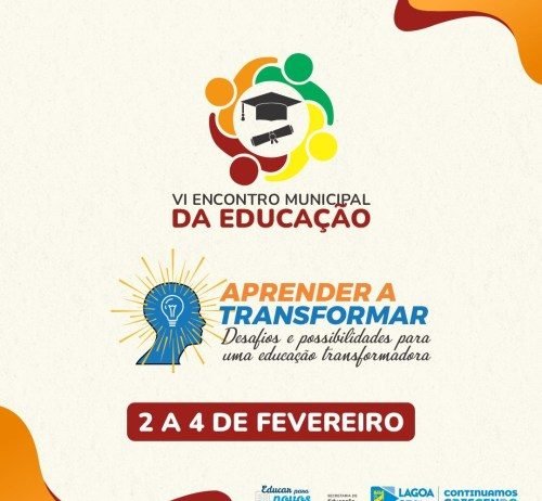 Educação divulga programação da 6ª edição do Encontro Pedagógico da rede municipal de Lagoa Seca