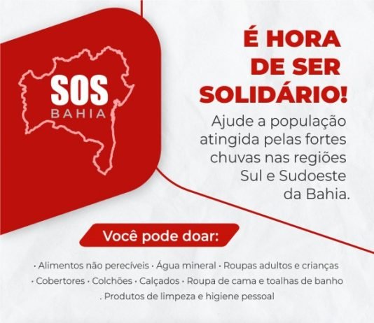 UNINASSAU arrecada doações para campanha SOS Bahia